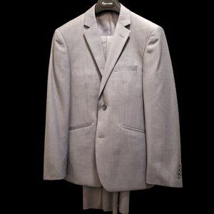 Mens Suit Gray Size 38S un-hemmed pants